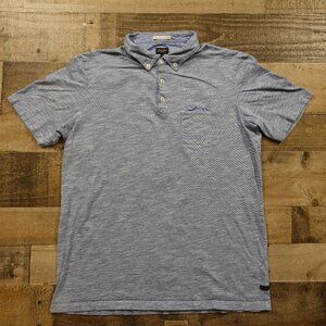 Goodman Brand polo shirt men's‎ large heather blue
